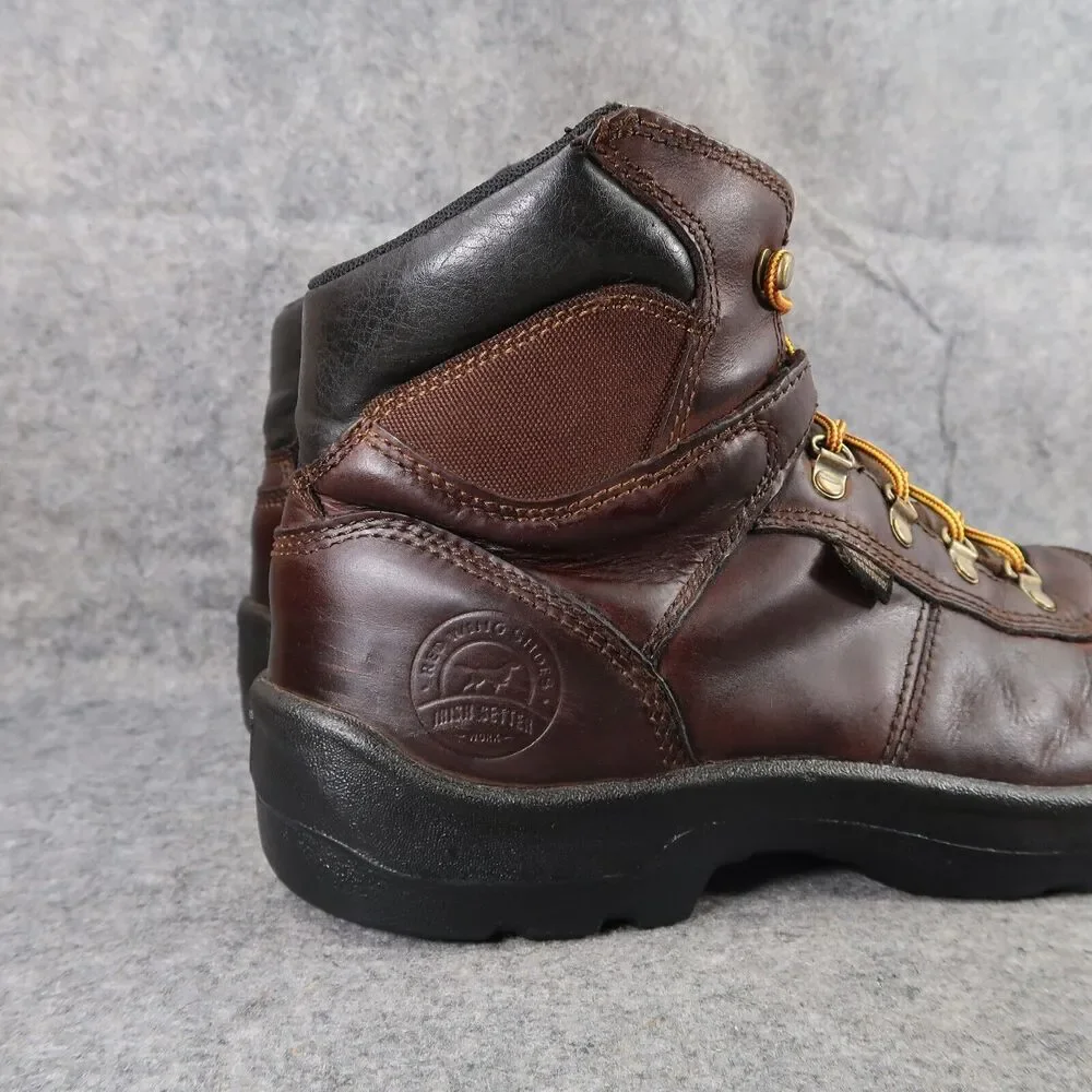 Red Wing Shoes Mens 12 Work Boot Leather Irish Setter Safety Toe Waterproof Ely